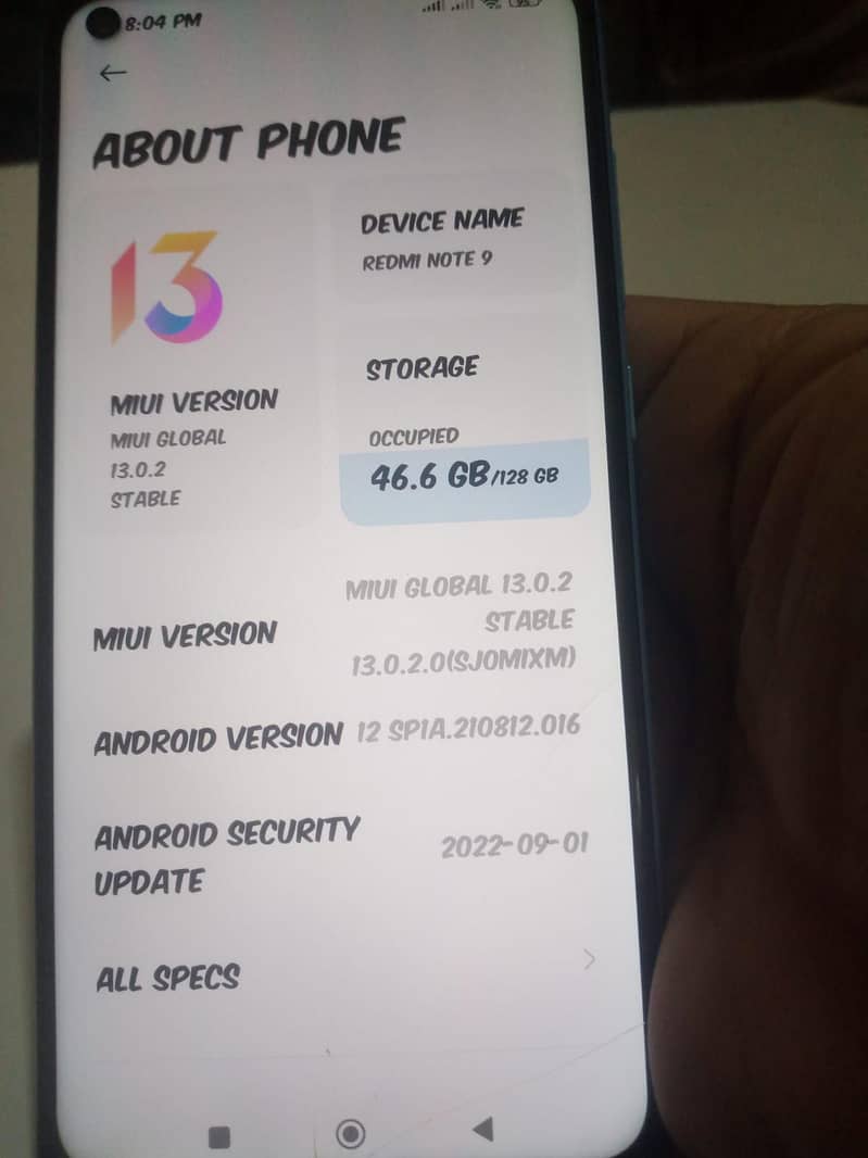 Xiaomi Redmi Note 9 0