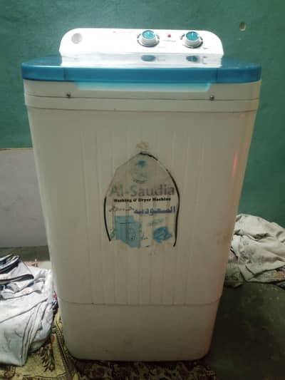 Al Saudia washing machine 2 years used, model 1050.
