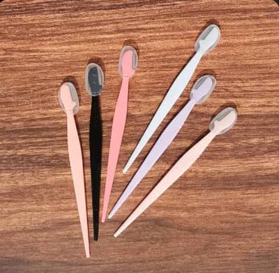 Microscope Eyebrow Trimming Knife Set 3 Pcs Foldable Mini