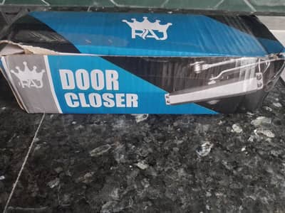 door closer in silver color