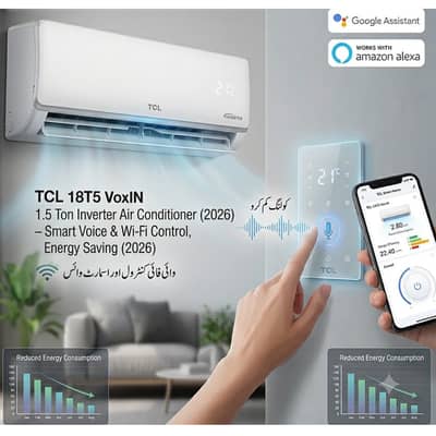 TCL 18T5 VoxIN 1.5 Ton Inverter Air Conditioner – Smart Voice & Wi-Fi