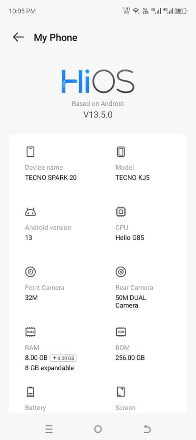 Tecno Spark 20
