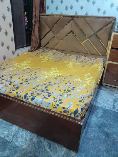 Urgent Sale! Full Bedroom Set Bed Dressing Chairs Lahore