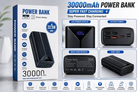 super fast 30000mah power bank
