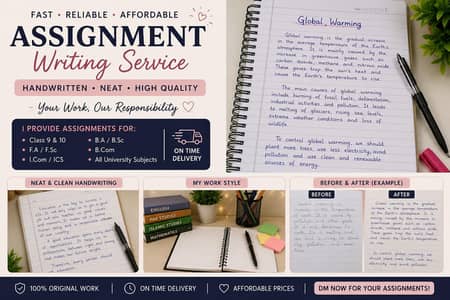 Writing assignment service fast & affordable