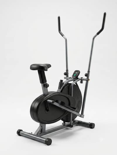 Elliptical Cross Trainer Exercise Bike | Adjustable Resistance | Exce