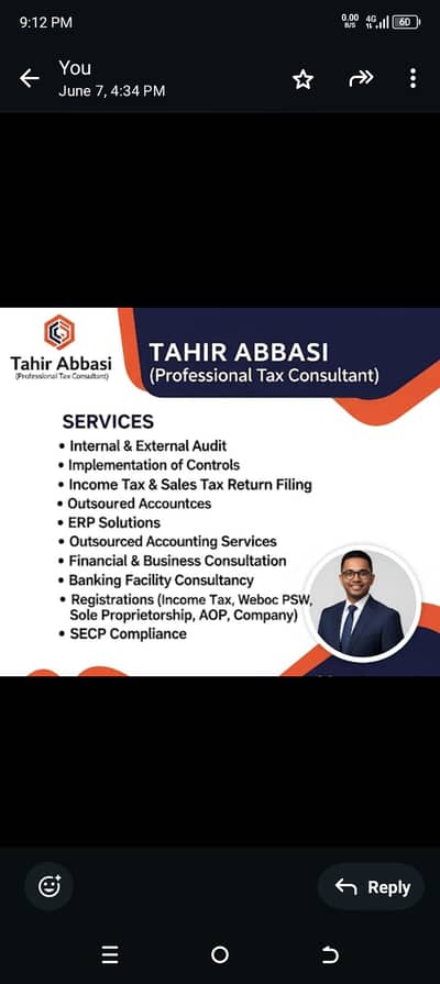 Tahir Khan Tax and Financial Consultant