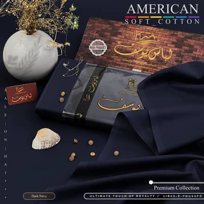American soft cotton men's wear unstitch suit