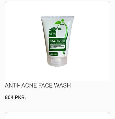 SCS Salicylic Anti Acne Face Wash (120gm) - 100% Original & Brand New