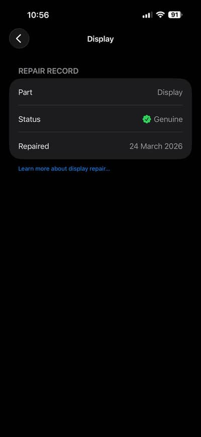 iPhone 17 pro max 512gb Non pta display genuine message