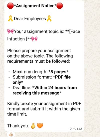 Assignment and Data Entry Tasks