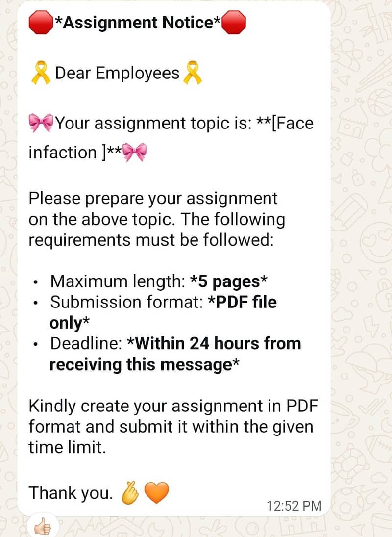 Assignment and Data Entry Tasks 0