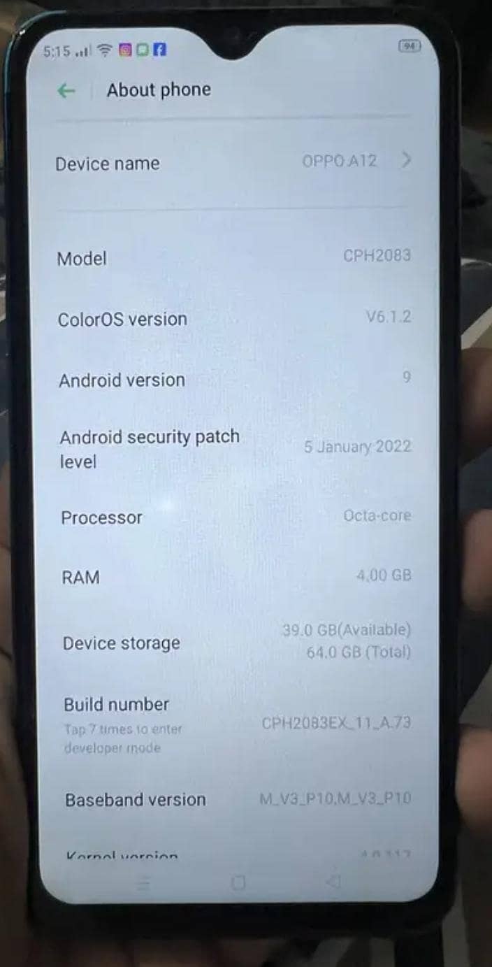 OPPO A12 2
