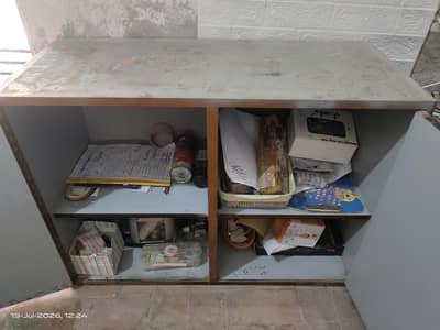 four  shelves small cabinet wooden