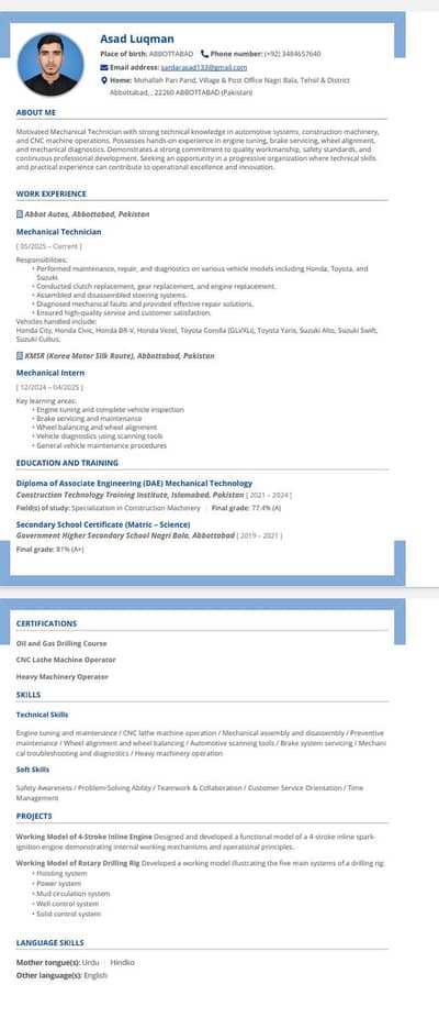Need a job
