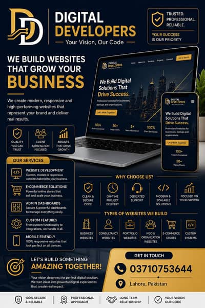 Professional Website Development & Web Design Services Lahore