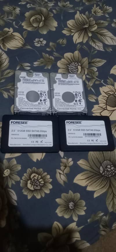 512gb SSD amd 500gb HDD for sale