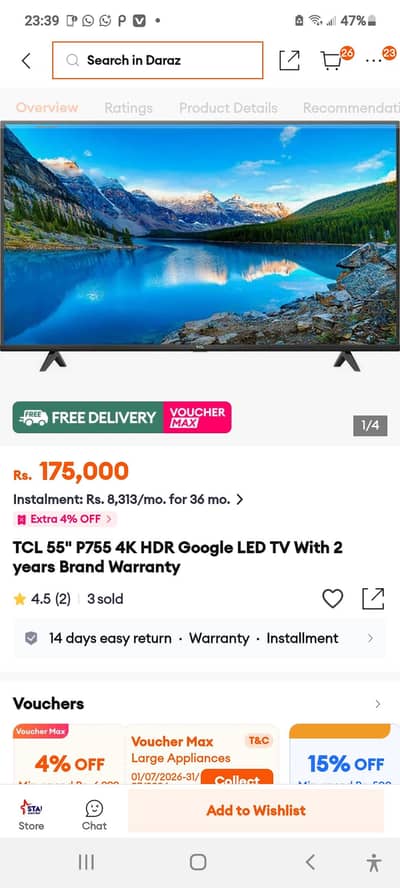 LED UHD 55 inches HDR 10+