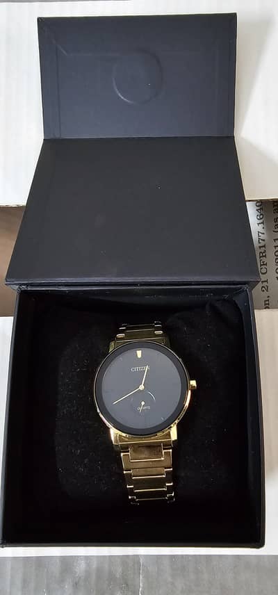 Citizen Gold Color watch stainless steel original brand new