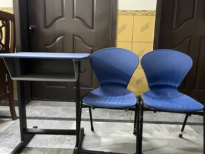 Students study table and 2 chears