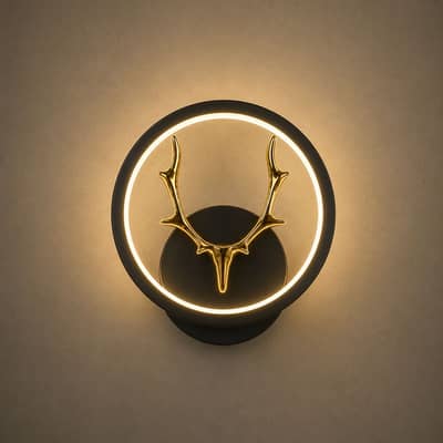 Deer antlers led wall lights
