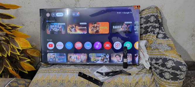 Tcl 43 inch 4k google tv with both stand voice remote price final