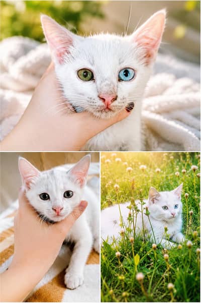 1 female cat with 2 kittens