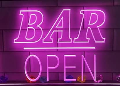 Acrylic neon sign