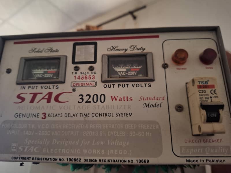 STAC 3200Watts Stablizer 0