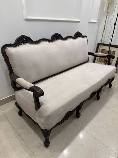 Victorian 5 seater 3+1+1 Sofa Set Solid Sheesham wood Chinioti