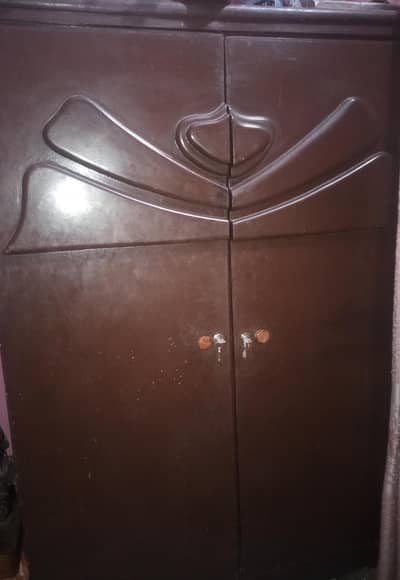 wooden almari 2 door