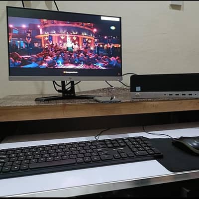 Hp core i5 6 th desktop 12 RAM 128 SSD 500 HD 22 inch LED Bodder less