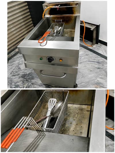 24L Commercial Gas & Electric Deep Fryer Machine