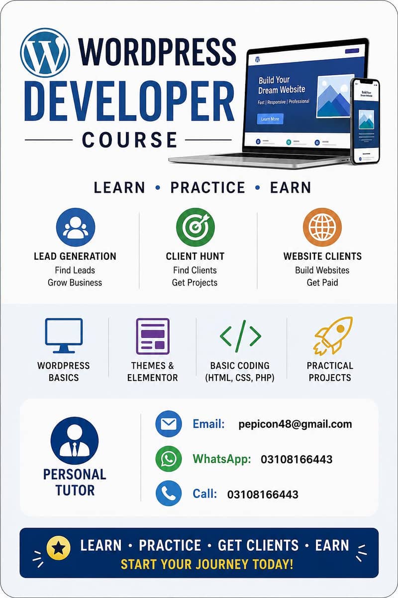 WordPress developer course 0