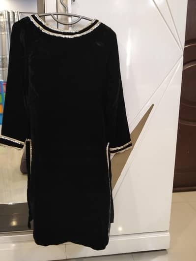 velvet black dress