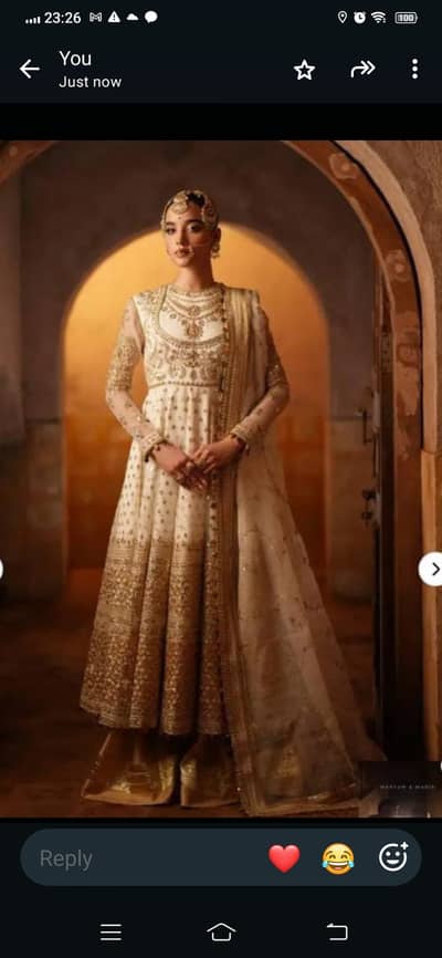 Maryam and maria popular fancy nikah dress 3 piece,tagged