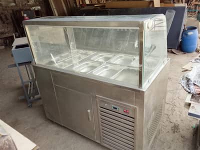 Bain Marie  counter and commercial oven