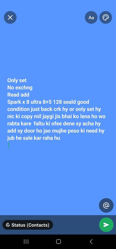 sprakx 8 ultra 8+5 128 please read add