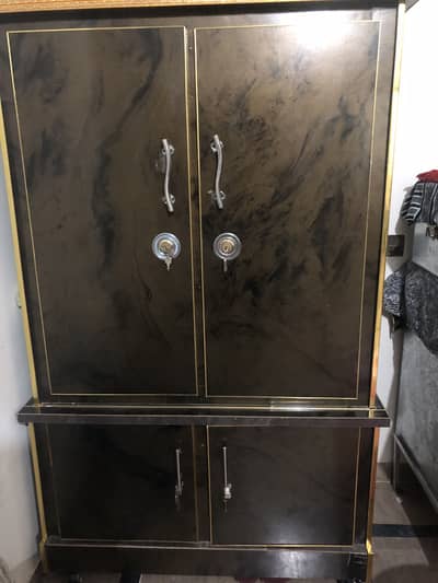 wardrobe with wood work