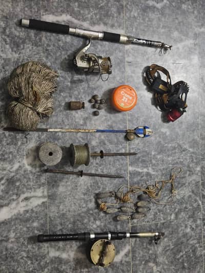COMPLETE SET FOR FISHING WITH HIGH QUALITY RODS BEST FOR TUORS