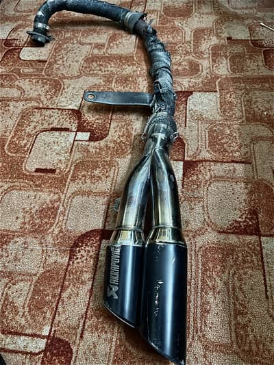Akrapovic Dual Tip Exhaust for YBR 125 | Complete With Bend Pipe