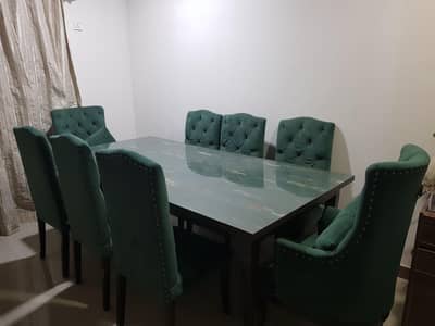 8 Seater Sofa Dining Set With 2 Cushions # FOR SALE