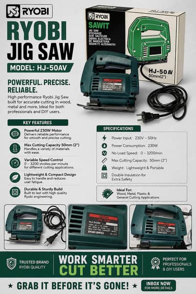 RYOBI Model: HJ-50AV