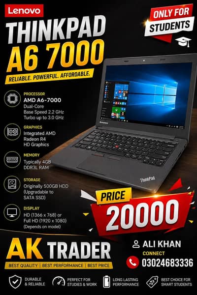 Lenovo Thinkpad E455 AMD A6 7000