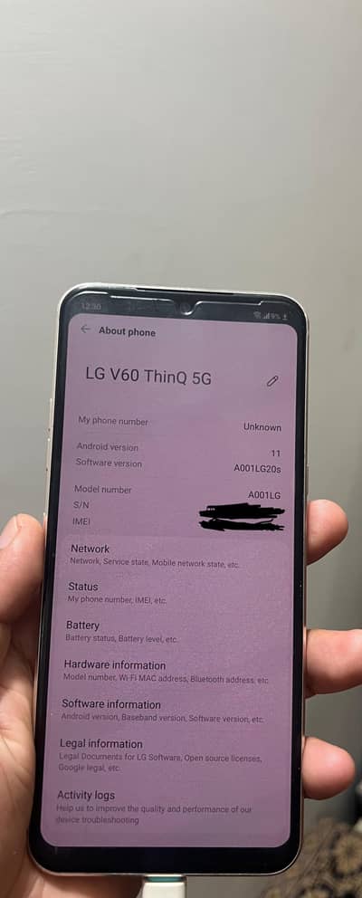 LG V60 ThinQ 5G.       (03172183672). name . mustaqeem