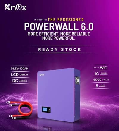 Knox 51.2V 6.0 Powerwall Lithium ion battery