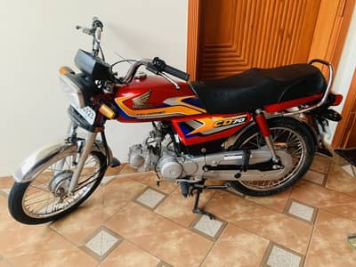 Honda cd 70 Red 2024 Punjab registered