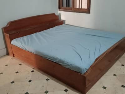 Original Wooden King Size Bed with mattress