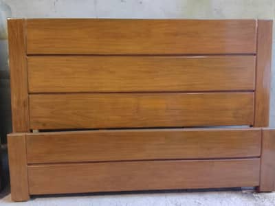 New pure wooden solid yellow pine wood king size bed