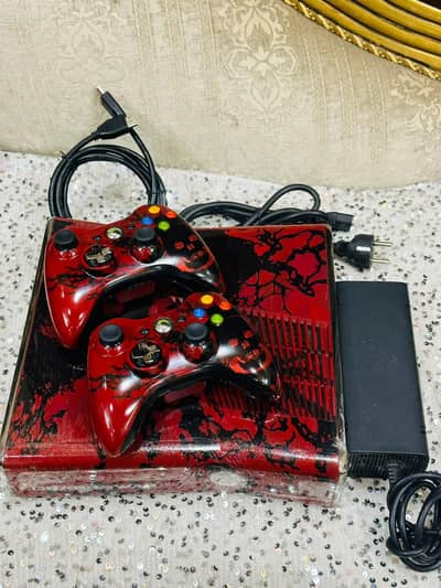 Xbox 360 Slim (Gears of War) Edition Jailbreak Jtag With Games